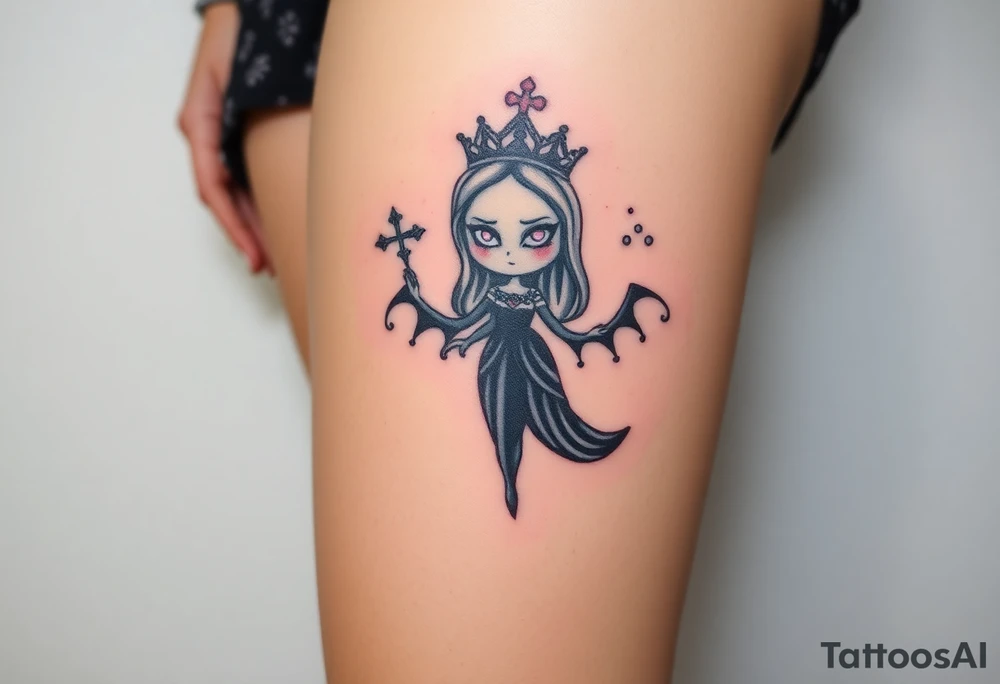Queen, scary, pretty tattoo idea
