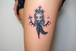 Queen, scary, pretty tattoo idea