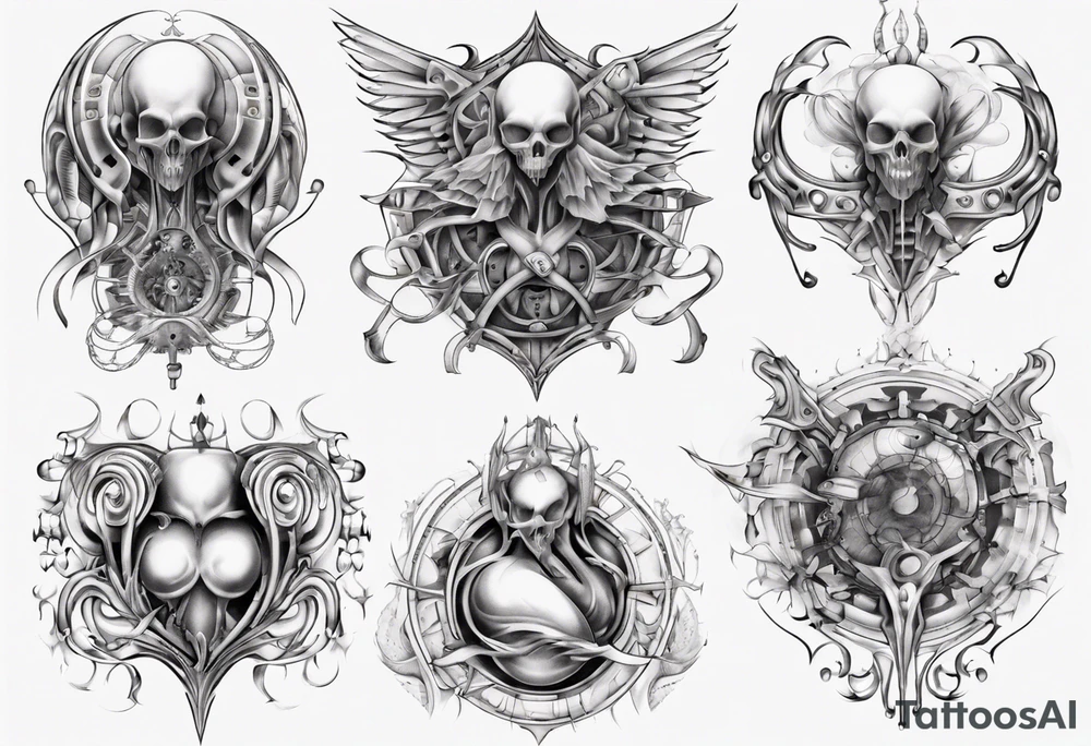 Human breast tattoo idea