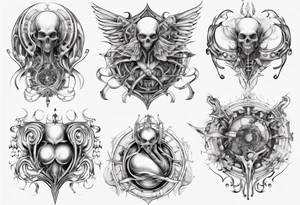Human breast tattoo idea