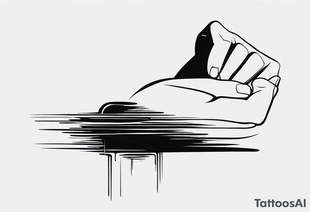 Visualise a tattoo that visualize a reminder for my self how I conquered the fear of death, in a sexy manly way that flows with the shape of the arm tattoo idea
