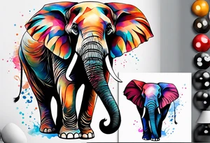 Elephant Family tattoo idea
