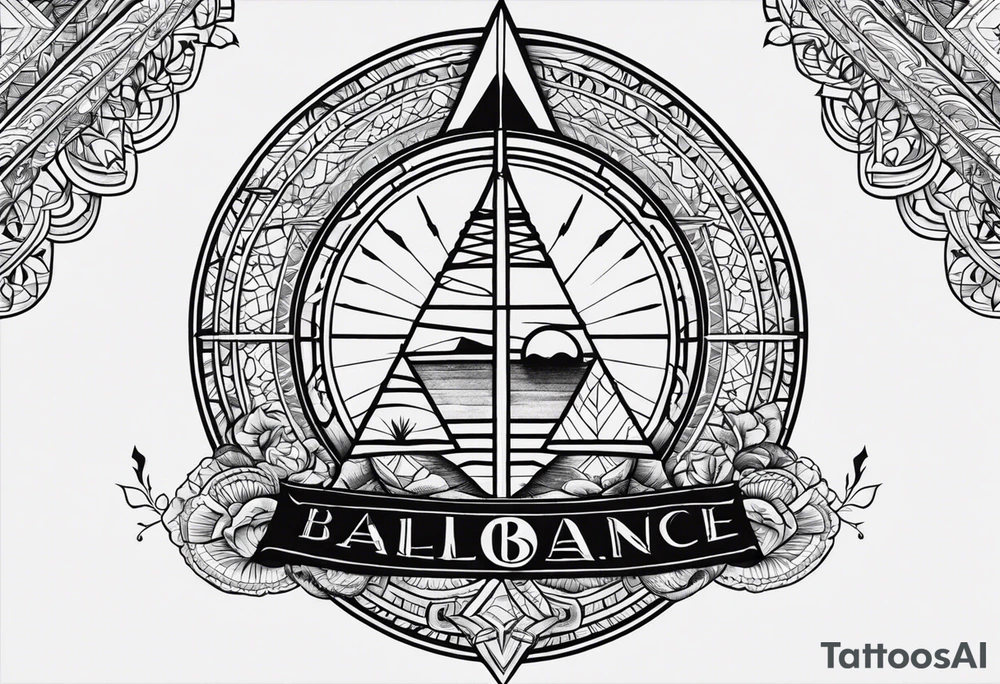 Tattoo about life balance tattoo idea