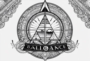 Tattoo about life balance tattoo idea