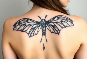 mothman scary tattoo idea