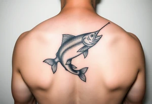 Hombre pescando tattoo idea