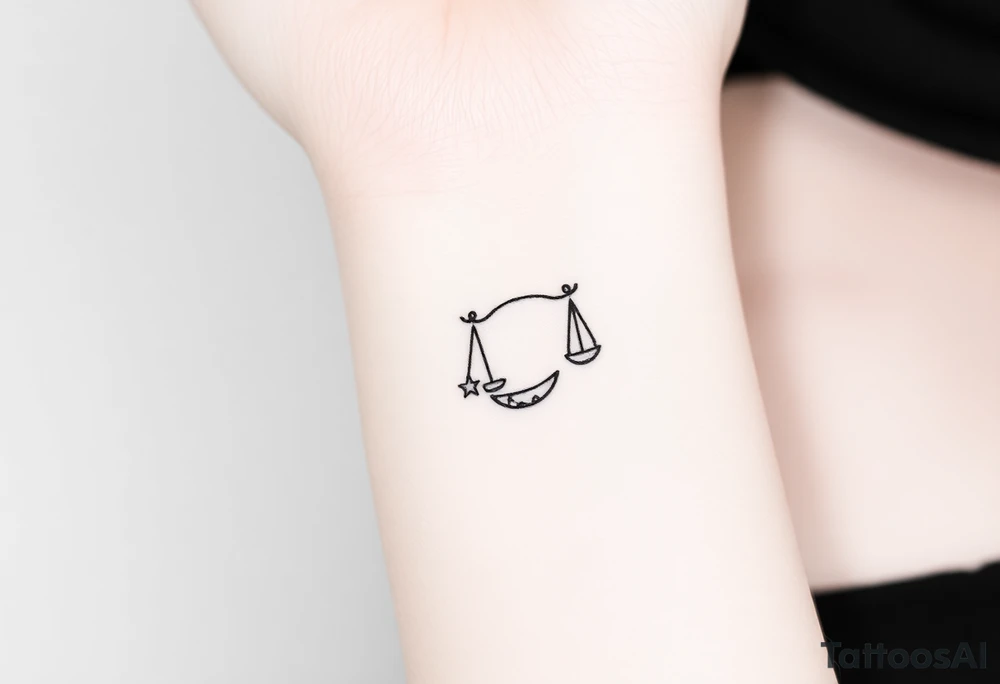 Libra stars tattoo idea