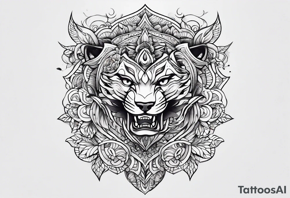 stomach tattoo idea