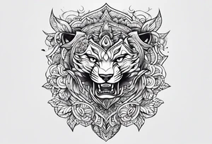 stomach tattoo idea