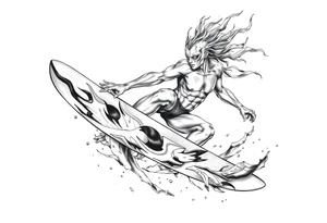 silver surfer max aura tattoo idea