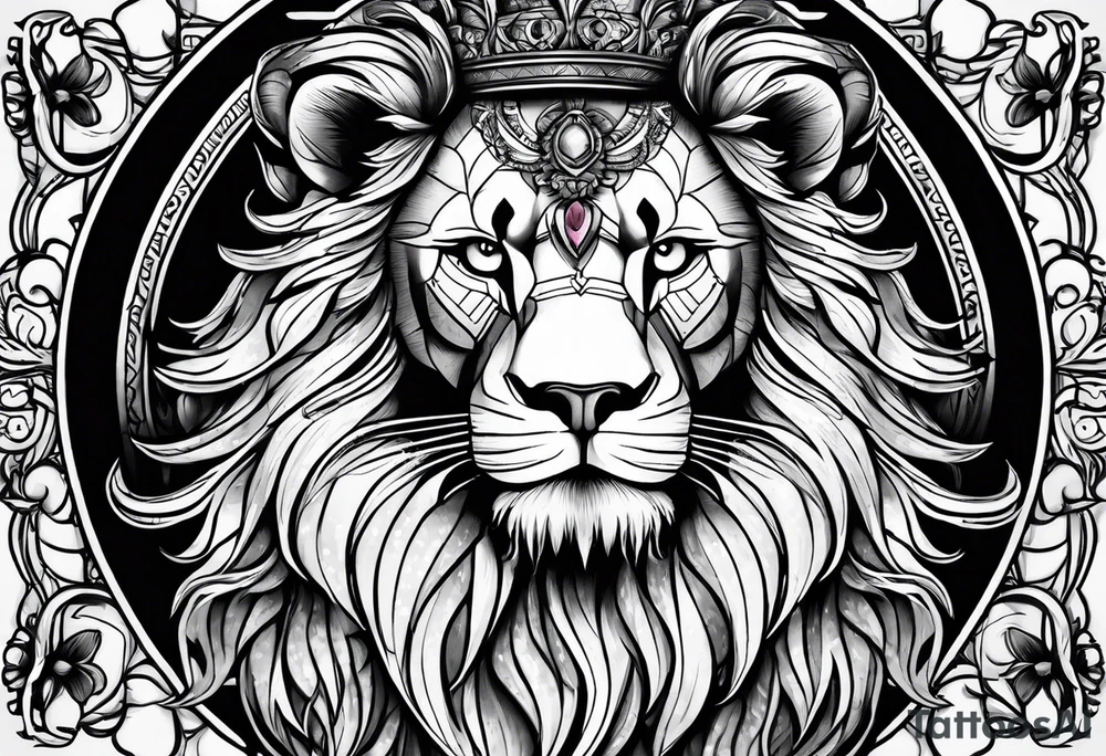 Lion fromage atlas tattoo idea