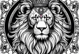 Lion fromage atlas tattoo idea