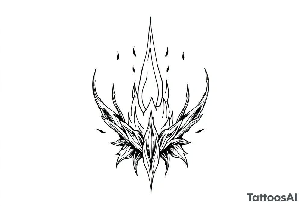 Artistic expression of Rebirth tattoo idea