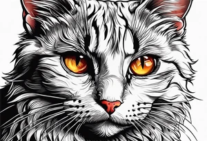 Cat playing with a mouse tattoo idea
