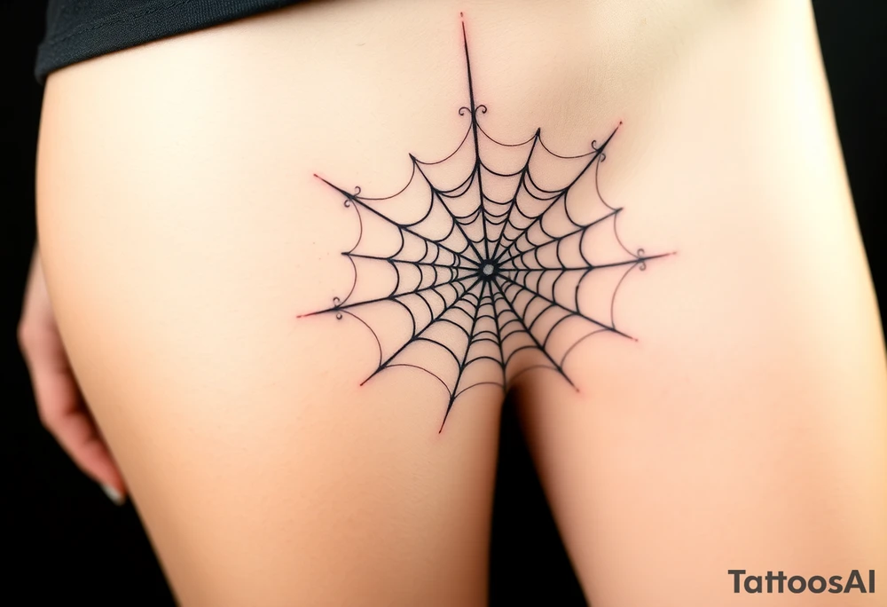 spiderweb tattoo idea