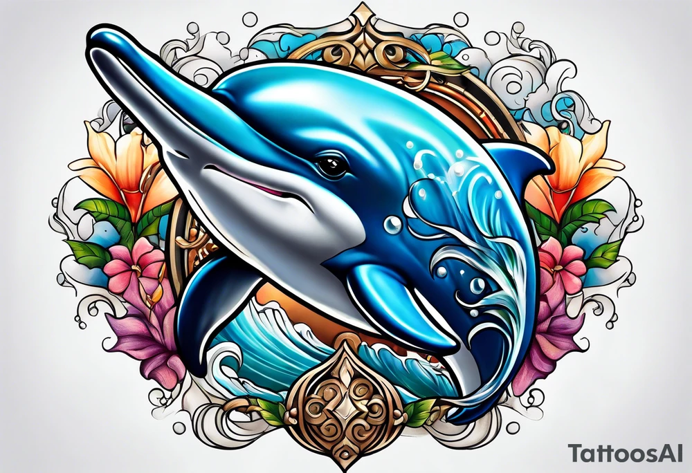 dolphin tattoo idea