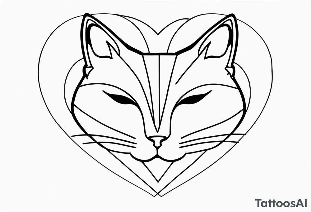 CAT LOVE tattoo idea
