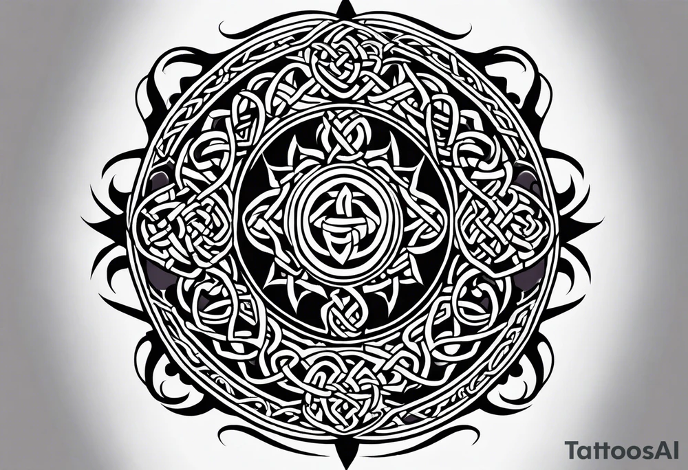 the celtic words for love and strength tattoo idea