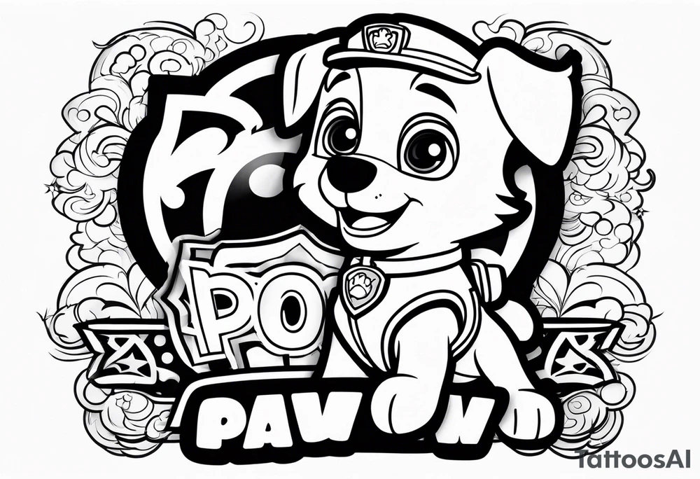 Paw patrol tattoo idea