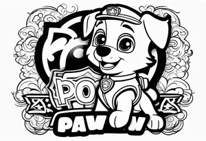 Paw patrol tattoo idea