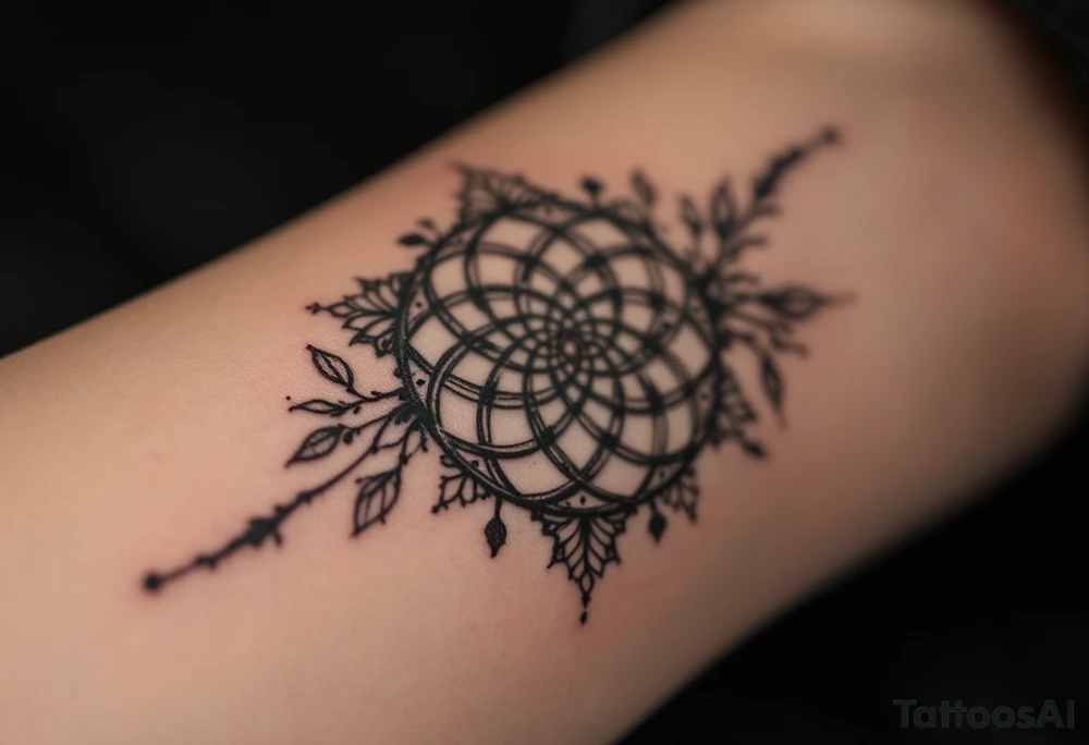 sacred flower of life tattoo idea