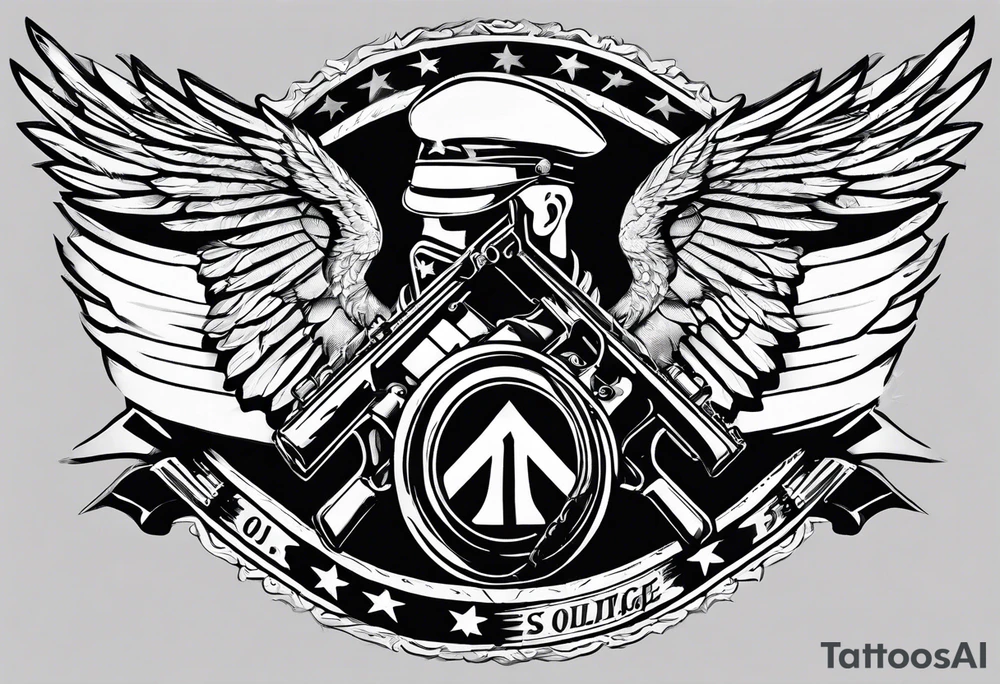 independence, freedom, courage, american, soldier tattoo idea
