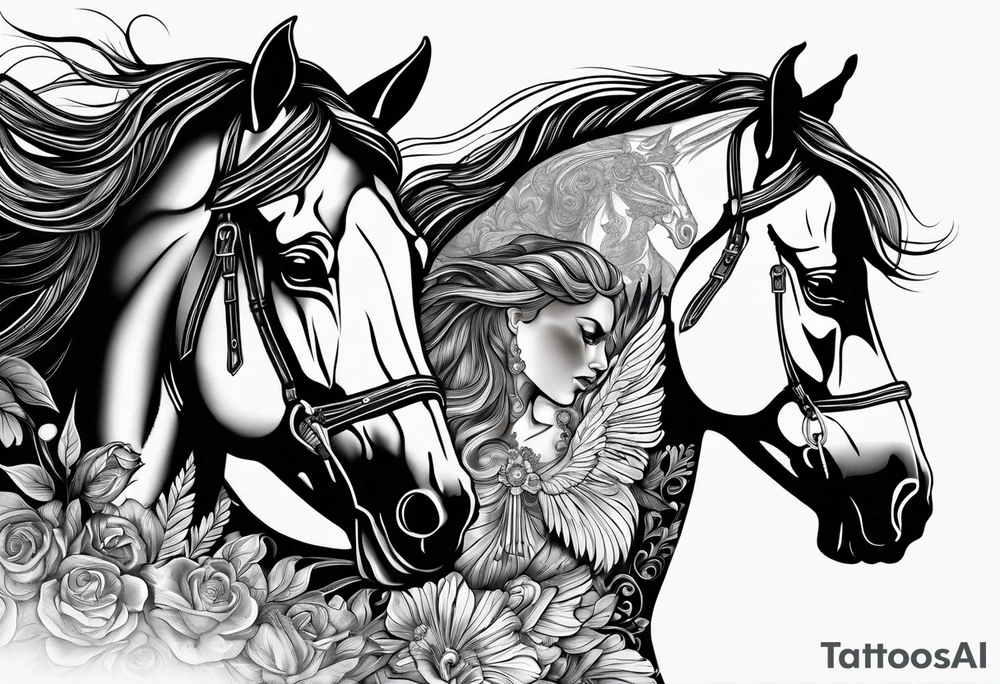 horses tattoo idea