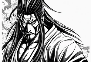 kenpachi zaraki from bleach tattoo idea