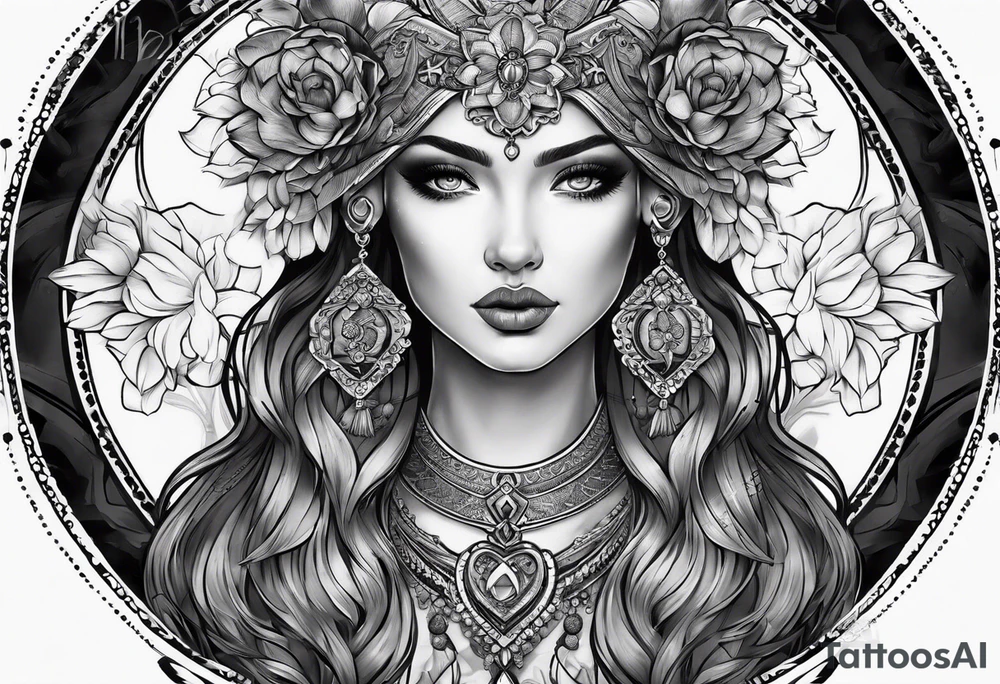 Women's Genetalia tattoo idea