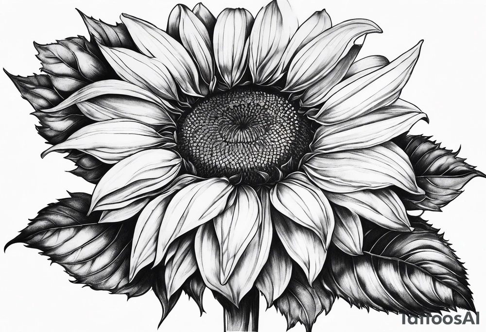 Sunflower tattoo idea