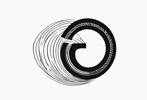 Horseshoe, tire track tattoo idea