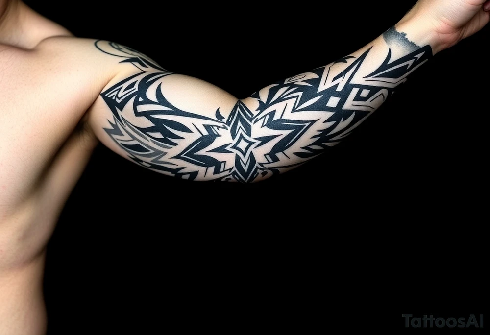 geometric tattoo idea