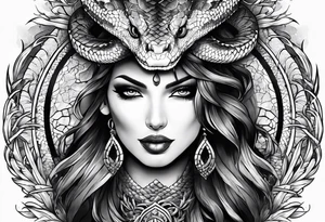 Snake head tattoo idea