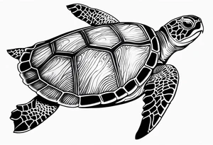 sea turtle tattoo idea