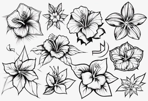 Hibiscusflower tattoo idea