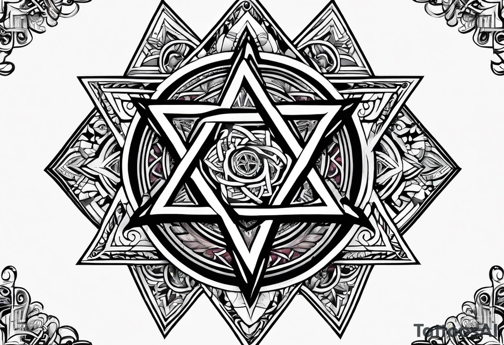 star of david tattoo idea