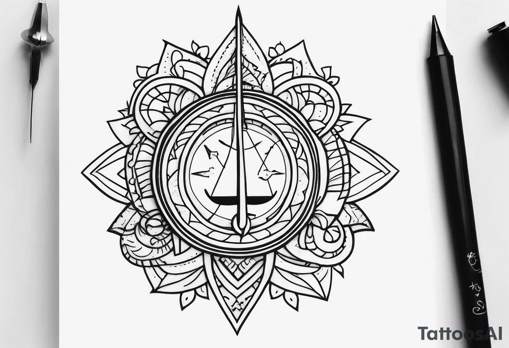 needle and thread tattoo idea