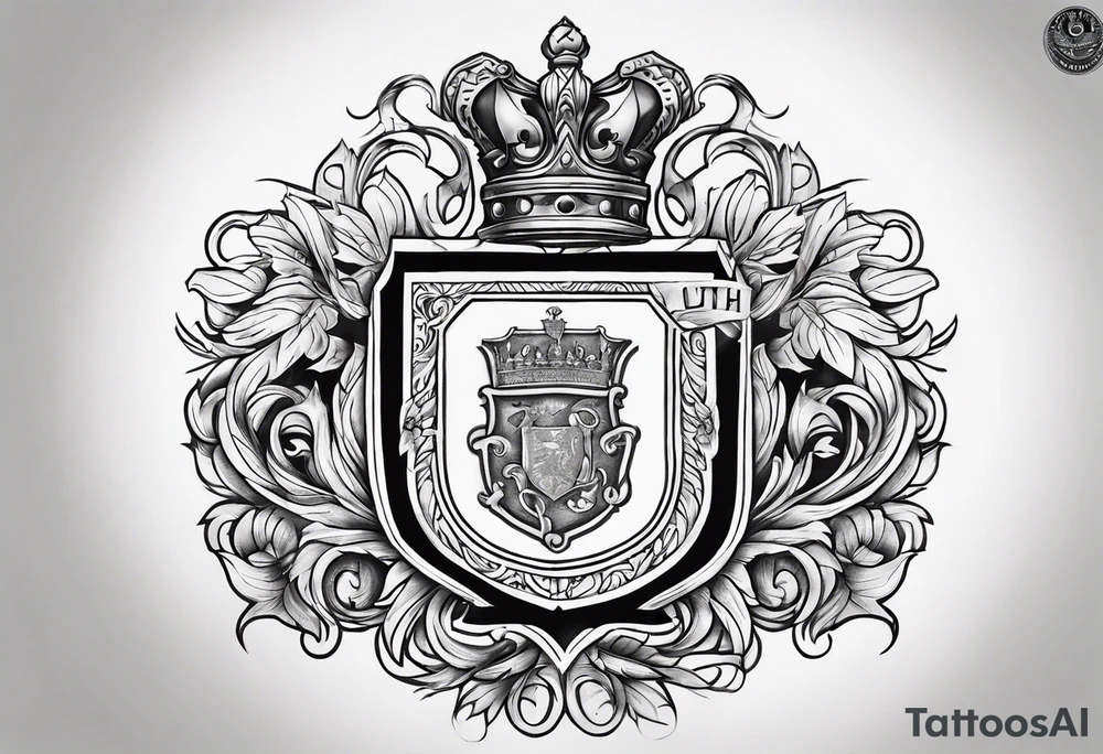 Collins family crest chest tattoo tattoo idea