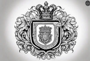 Collins family crest chest tattoo tattoo idea