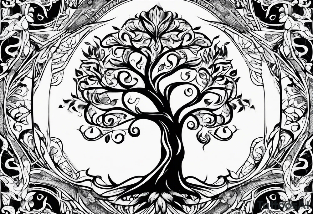 tree of life tattoo idea
