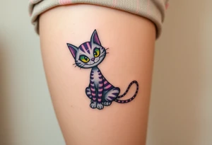 Cheshire cat tattoo idea