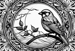 His eye is on the sparrow religious tattoo idea