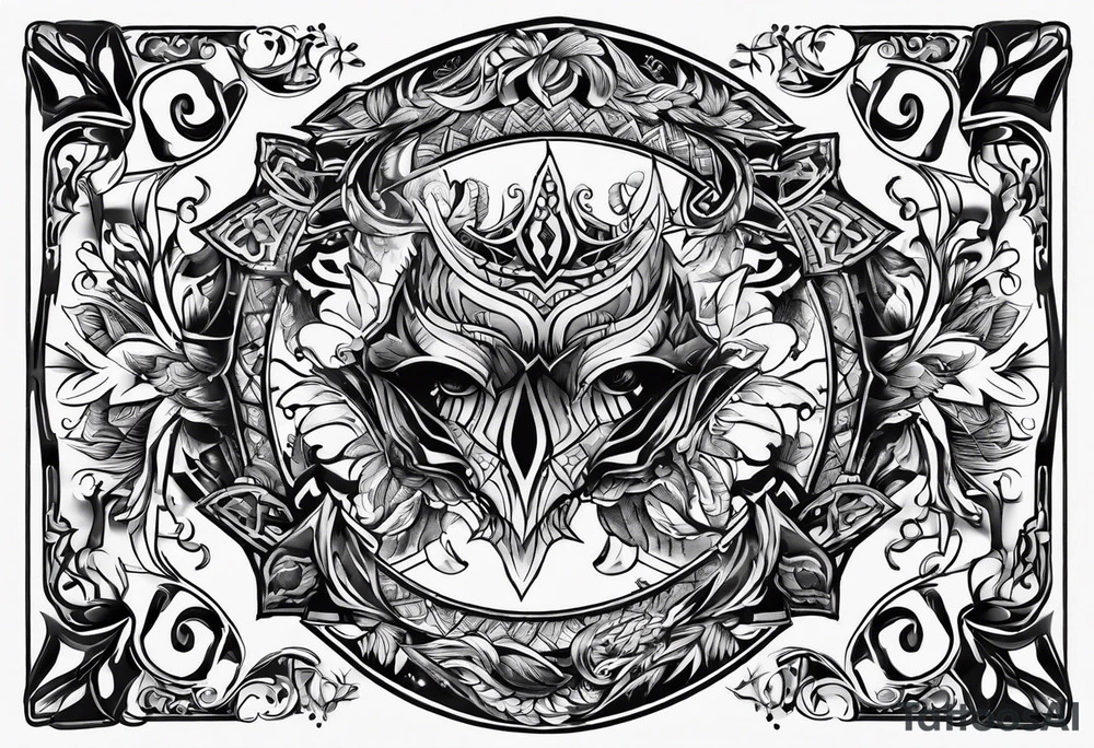 Nordic hunter tattoo idea