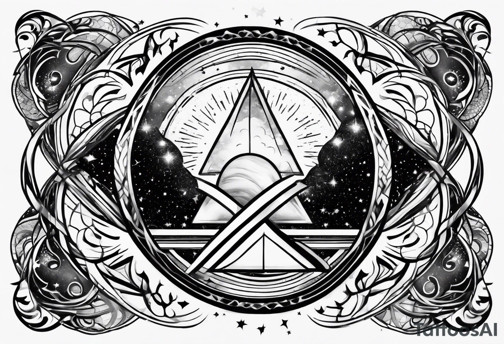 galaxy as an infinity symbol tattoo idea