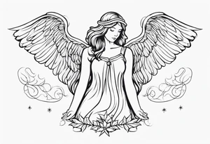 Christmas Angel tattoo idea