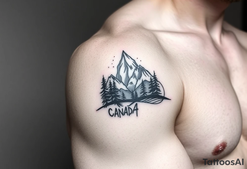 small canadian nature themed tattoo idea