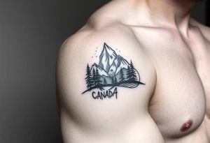 small canadian nature themed tattoo idea