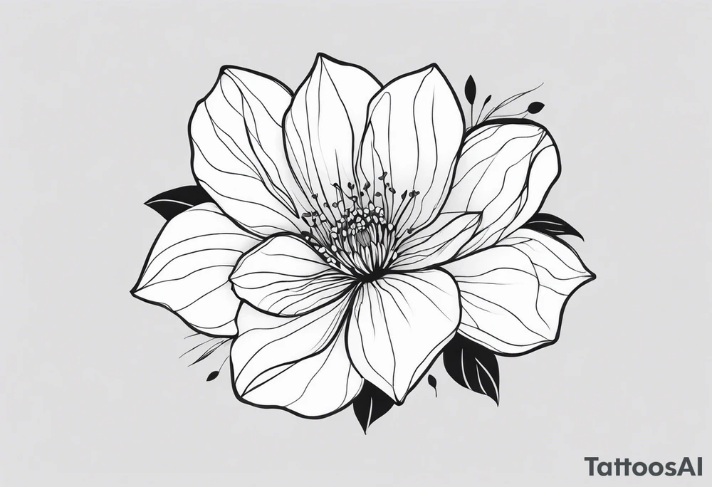 flower tattoo idea