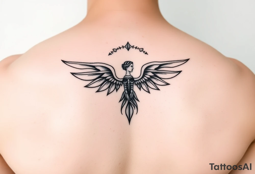 Aquarius theme elegant and feminine small tattoo idea