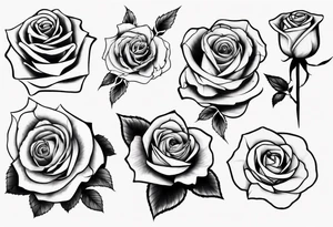 Single Rose for oblique tattoo tattoo idea